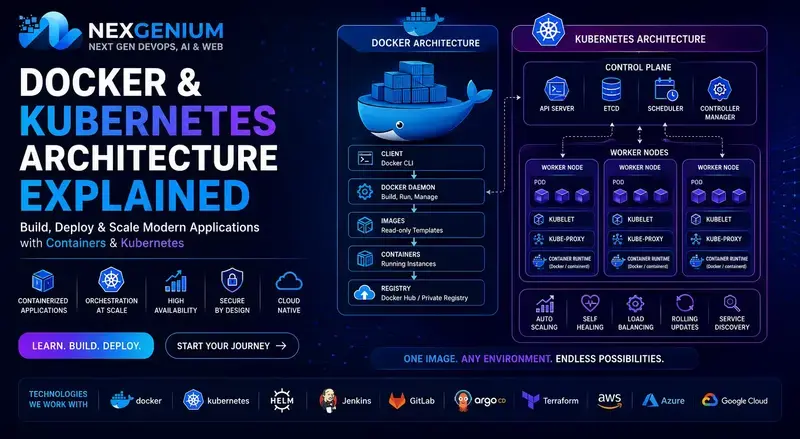 Docker & Kubernetes Architecture Explained: Complete Guide for Modern Infrastructure
